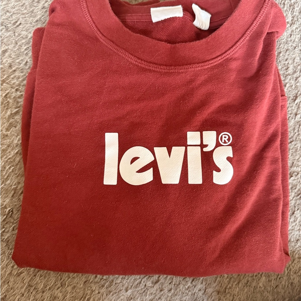 Levi's Kids Bold Red Long Sleeve Tee